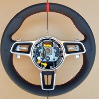 981-GTS-Standard-thickness-Black-Smooth-leather-Carmine-red-12-o-clock-marker-Carmine-red-stitching-Piece-of-dashboard-to-be-returned-3