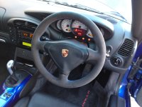 Porsche-996-slightly-thicker-dark-grey-alcantara-9002-blue-stitching