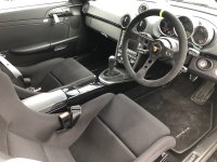 997.2 Manual (MOMO CUP wheel) - Full Black Alcantara 9030 + Yellow leather centre stripe, Dark grey 416 stitching
