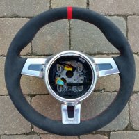 991 - Dark grey Alcantara 9002 + Red centre stripe, Red stithing 1