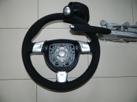 997 3-spoke - black alcantara 9040, grey 318 Stitching 1