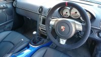 997 & 987 sport - slightly thicker, ocean blue alcantara, grey 415 Stitching 1
