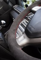 997,987 - thumb grips built up, dark grey Alcantara 9002, red stitching 3