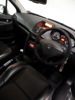 Peugeot 207 - Black alcantara, Black stitch 1