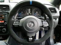 Golf mk6 GTI - Perforated sides, alcantara 9040 topbototm, Yellow stitching 2 - Copy