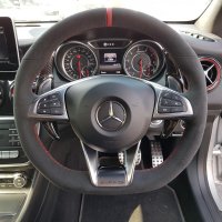 A45-2017-AMG-Standard-thickness-Charcoal-Dinamica-Red-centre-stripe-Red-stitching-01