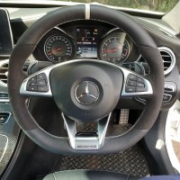 W205-C63-Original-thickness-Dark-grey-Dinamica-9450-on-sides-Smooth-leather-top-bottom-Light-grey-centre-stripe-Light-grey-412-stitching-1