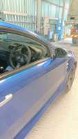 Alfa-GT-No-Paddles-Slightly-Thicker-Perforated-leather-on-sides-Smooth-top-bottom-Blue-centre-stripe-at-12-Oclock-Grey-Stitching-3