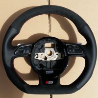 Audi-S3-2015-Smooth-leather-on-sides-Dark-grey-Alcantara-topbottom-Red-Stitching-1
