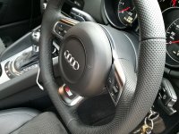 Audi S3, TT mk2 - slightly thicker, Perforated leather, Black stitching 2