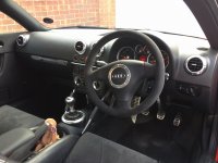 Audi TT mk1- alcantara 9002, black stitching - OEM Style 1