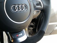 RS3 2012 with paddles - Nappa leather sides, black alcantara topbottom, silver stitching 3
