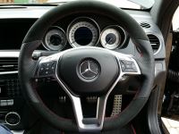 W204-amg-pack-Slighlty-thicker-Perforated-leather-on-sides-Black-alcantara-top-bottom-Red-stitching-1