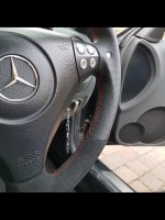 SLK-55-W171-AMG-Slighlty-thicker-Perforated-leather-on-sides-Black-ALcantara-9040-top-bottom-Red-centre-stripe-Red-stitchng-3