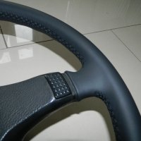 BMW E30 M-tech1 - nappa leather, Blackc stitching 2