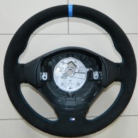 E36Z3 M-tech - padded, black alcantara 9040 + blue centr stripe, M-stitching 1