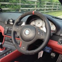 3 series E46 M-tech - padded, Perforated sides, dark grey alcantara 9002 TopBottom, M-Stitching 2