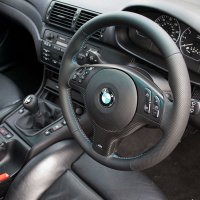 3 series E46 M-tech - padded, Perforated sides, grainy TopBottom, M-Stitching 0