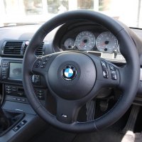E46 M-tech - slightly thicker, printed leather, M-Stitching -OEM STYLE