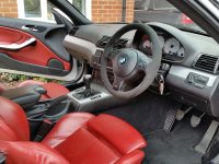 E46 M3 manual - padded, black alcantara 9040, M- stitching 1