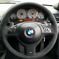 E46 M3 smg - Padded, Dark grey alcantara 9002, M-sttihing - CSL Style 2