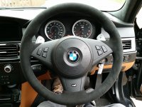 E60 M5 , E63 M6  - Black alcantara 9040, m-stitching 1