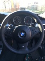 E60 m-sport 2007​ (With Paddles) - Perforated leather on sides, Smooth top​​bottom, M-stitching + Lower Trim 1