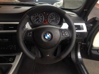 E87 E90 M-tech - Padded, Perforated on sides, Black Alcantara top-bottom, M stitching 1