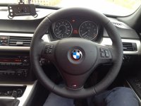 E87 E90 M-tech - padded, perf sides, nappa topBottom, Black stitching 1