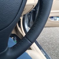 F10 SE  - Thicker, Thumb grips added, Perforated leather on sides, Smooth leather top-bottom, Black stitching 2