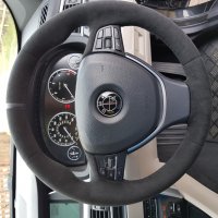 GT F07 SE ( No Paddles)  - Padded, Black alcantara 9040 + Black centre stripe, Black stitching 1