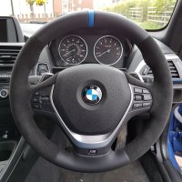 F20-M-sport-Early-M135M-Black-alcantara-onsidesSmooth-leather-top-bottom-Blue-centre-stripe-Black-stitching-2