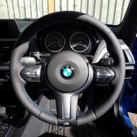F30-F20-M-sport-with-paddles-Perofrated-leather-on-sides-Smooth-topbottom-Blue-stitching-3
