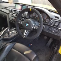 F82-M4-with-Paddles-Black-alcantara-9040-Yellow-centre-stripe-M-stitching