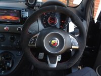 Fiat-500-Black-alcantara-9040-black-centre-stripe-at-12-oclock-Red-stitching