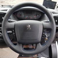 Fiat-Ducato-Perforated-leather-sides-Smooth-top-bottom-Blue-stitching-1