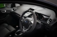 Fiesta mk7 ST - Dark alcantara 9002 + Silver centre stripe, Silver 412 stitching