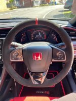Civic-FK8-Full-Alcantara-9040-Red-centres-tripe-Red-stitshisng