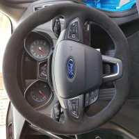 Focus RS mk3 - Black Alcantara 9040 + Blue 1318 stitching 1