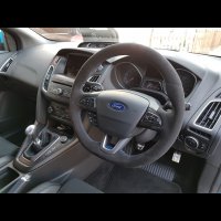 Focus RS mk3 - Black Alcantara 9040 + Blue 1318 stitching 2