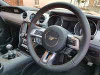 Mustang GT 2017 - Slightly Thicker, Smooth nappa, Valencia orange stitching 2