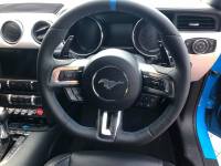 Mustang-GT-2017-–-Thicker-Thumb-Grips-Added-Flat-bottom-Perforated-leather-on-sides-Nappa-topbottom-Blue-centre-stripe-at-12-o’clock-Blue-stitching