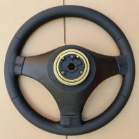 Escort Cosworth - perforated sides, smooth top-bottom , black stitching  - OEM Style 2