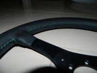RS - nappa (smooth), Green-black-blue stitching 2