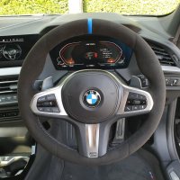 F40-M135i-NON-heated-Full-Black-Alcantara-9040-Blue-centre-stripe-M-stitching