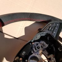 GTR 2017 -  Black alcantara 9040 + Red centre stripe, Red stitching 2