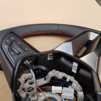 GTR 2017 -  Smooth Nappa leather + Red centre stripe, Red stitching 3