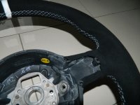 Lamborghini Gallardo - Alcanara 9040 + white stripe at 12 o'clock, white stitching 2