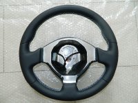 Murcielago - padded, black nappa, white stitching 1