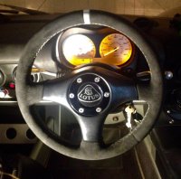 Lotus-Elise-111R-S2-2005-Slightly-thicker-2mm-Black-alcantara-Light-grey-31-centre-stripe-at-12-oclock-Light-grey-stitching-1